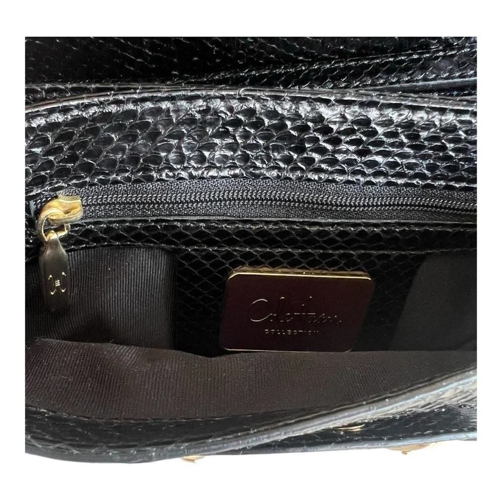 Cole Haan Collection Black Snake skin Clutch